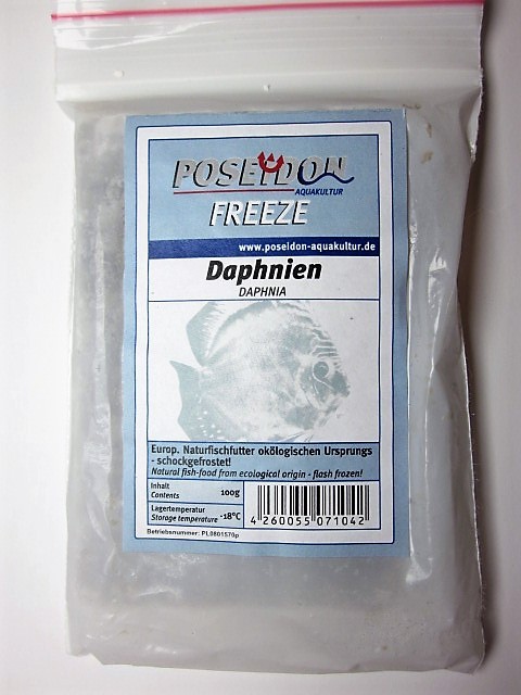Daphnien (Wasserflöhe), tiefgefroren, Schokotafel 100g
